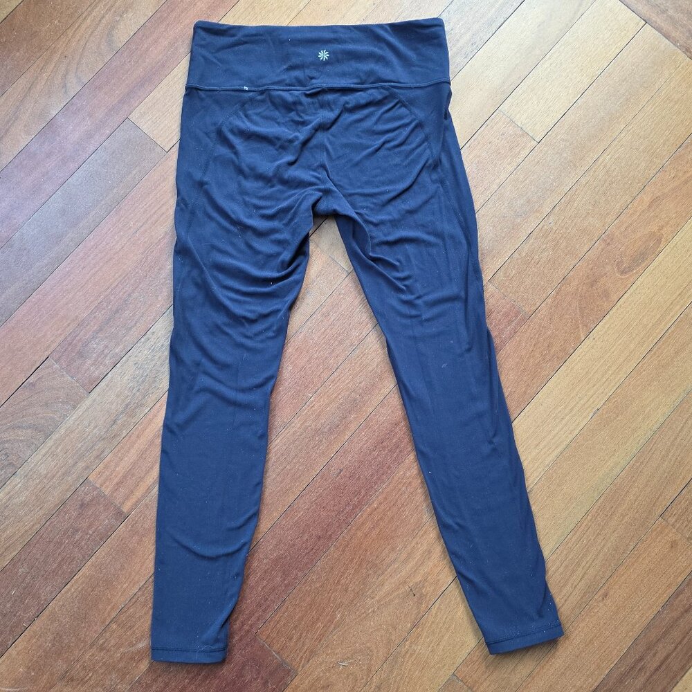 Athleta Navy Nylon/Spandex Leggings Size MT - Picture 10 of 15